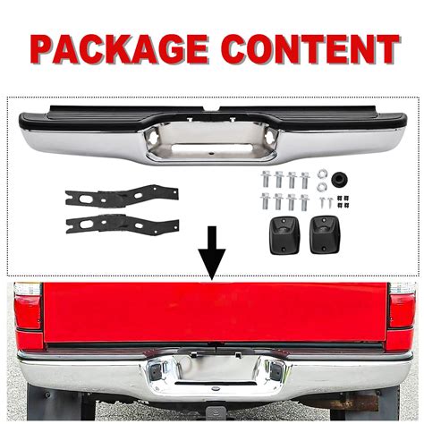 For Toyota Tacoma Chrome Complete Rear Bumper Replacement Ebay