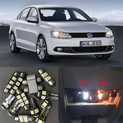 Pcs Bright Auto Interior Led Light Bulbs White Canbus Kit For