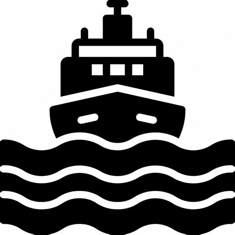 Vessel Transport Sea Cargo Ship Boat Marine Icon Download On