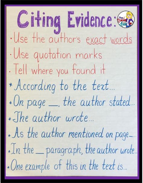 Texts For Citing Textual Evidence