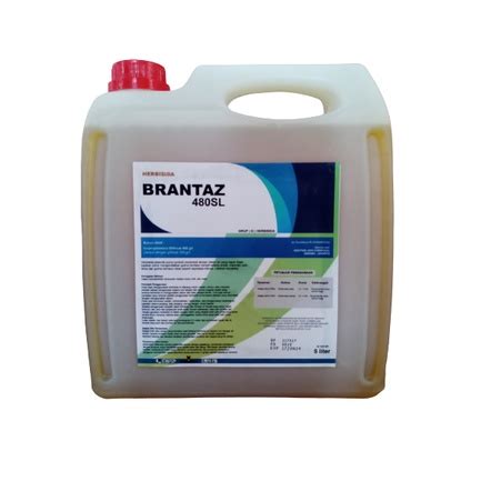 Jual Herbisida Glifosat BRANTAZ 480SL 5 Lt Obat Racun Rumput Sistemik