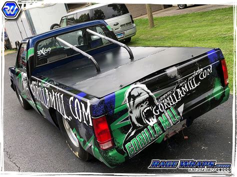 Gorilla Mill Chevy S 10 Drag Truck Vinyl Wrap Rage Wraps