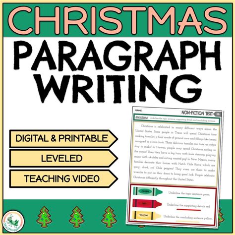 Christmas Paragraph Writing Prompts and Activities - GRASPhopper Learning