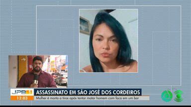 JPB1 Mulher é morta a tiros após tentar matar homem faca em um