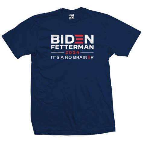 Biden Fetterman Shirt It S A No Brainer Joe Trump Joke Womens