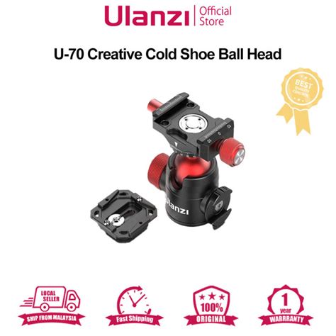 Ulanzi U Creative Cold Shoe Ball Head U Dual Cold Shoe Ball