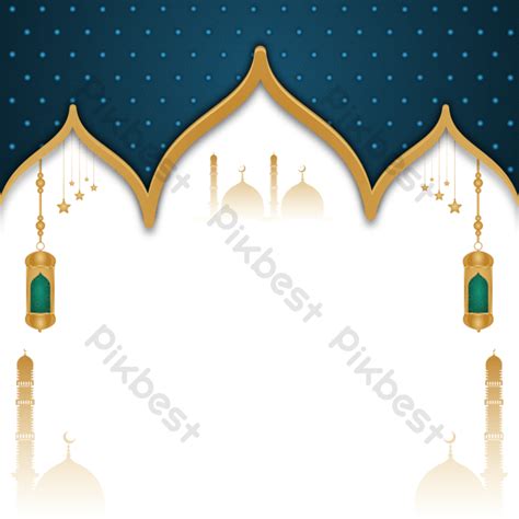 Arabesuqe Islamic Frame And Mosque For Islami Festival Milad Un Nabi Or