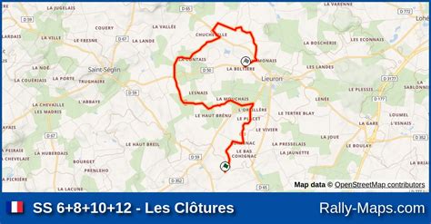 Ss Les Cl Tures Stage Map Rallye National Du Pays De