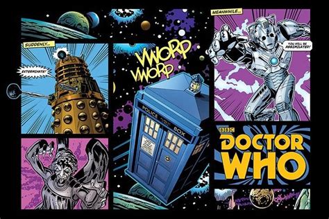 Doctor Who Comic Layout Póster Lámina Compra En Posters Es