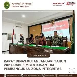 Rapat Dinas Bulan Januari Tahun Dan Pembentukan Tim Pembangunan