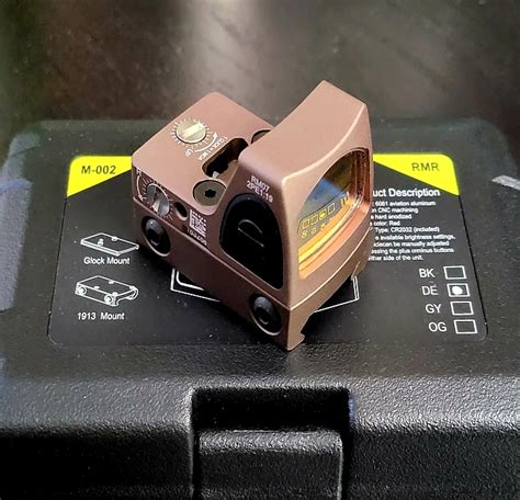 Sold Trijicon Rmr Repro Micro Red Dot Sight Bronze Tan Fde Dark Earth