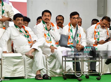 President Nana Patole With Balasaheb Thorat Ashok Chavan Bhai News Photo Getty Images