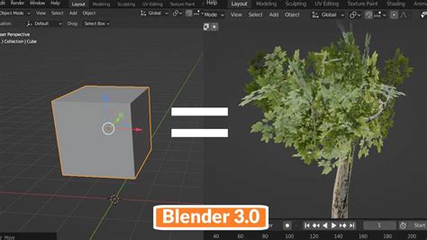 Como Crear Un Arbol En 1 Minuto Lowpoly En Blender 3 0 Youtube