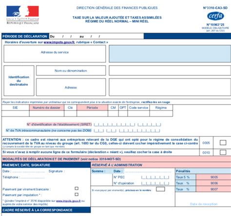 Remplir une déclaration de TVA Créer Gérer Entreprendre