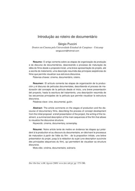 Como Fazer Um Documentário Escrito LIBRAIN