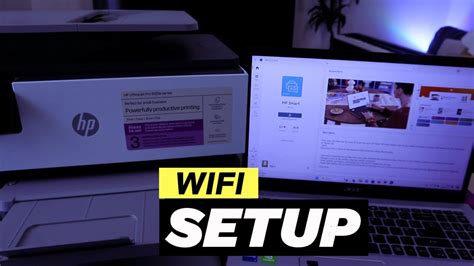 How To Setup Connect Hp Officejet Pro Printer To Wifi With Computer Youtube