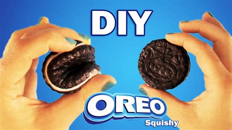 Oreo Squishy Diy How To Make A Cookie Squishy Stressbal Youtube