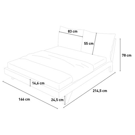 Lit Double X Cm Design Moderne Avec Lattes Et Coussins Rust King