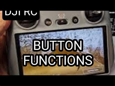 DJI DJ RC Remote Control Button Functions YouTube