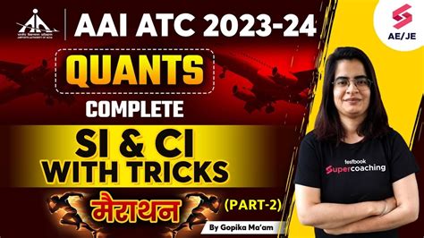 Aai Atc Quants Classes Complete Si And Ci Aai Atc Recruitment