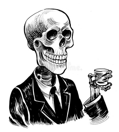 Drinking Skeleton Stock Illustrations Drinking Skeleton Stock