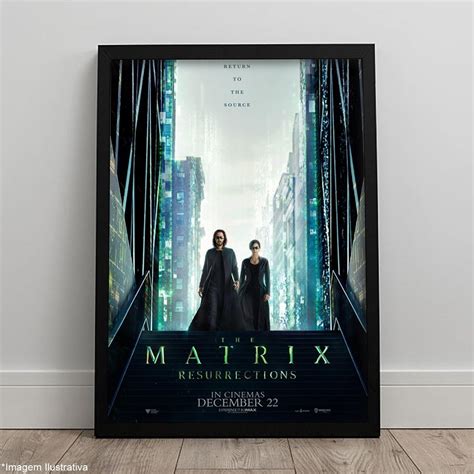 Quadro Matrix Filme Neo E Trinity P Ster C Moldura A