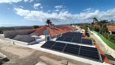 Instalación de un sistema fotovoltaico en Playa Del Inglés Gran Canaria