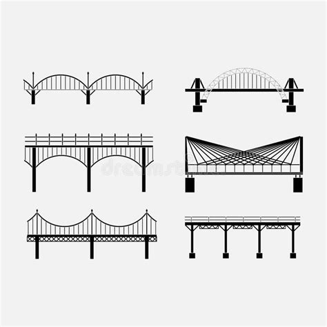 Diversos Tipos De Puentes Ilustraci N Del Vector Ilustraci N De Camino