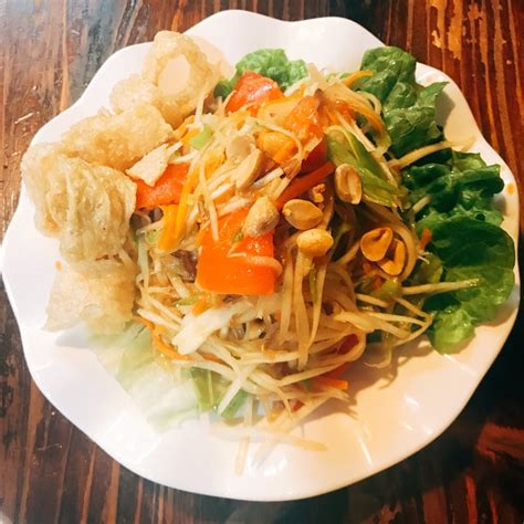 Thai Vegetarian Food Papaya Salad Reviews Abillion