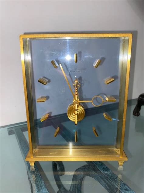 Mantel Clock Jaeger Lecoultre Brass Mid Th Century Catawiki