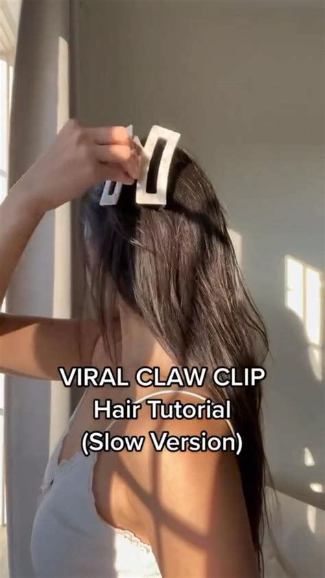 Pin On Claw Clip Hair Tutorials