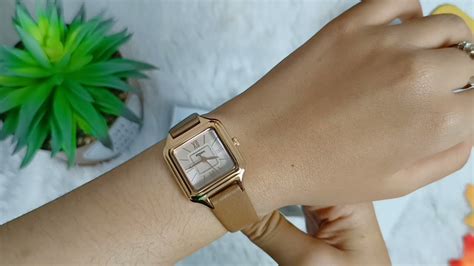 Fossil Raquel Rose Gold Dial Brown Leather Youtube