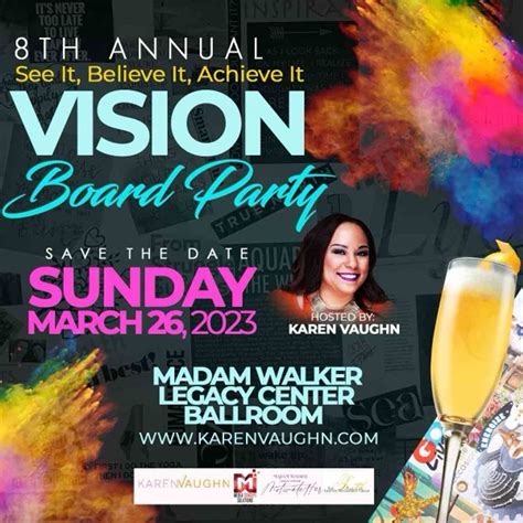 Karen Vaughns 8th Annual Vision Board Party Downtown Indianapolis