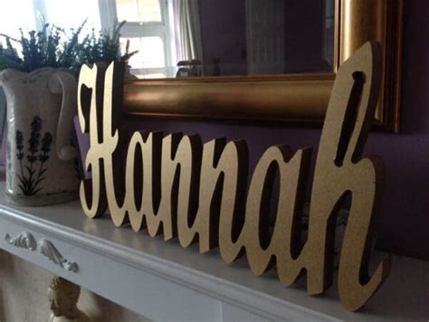 Personalised Wooden Names Signs Craft Shapes Welsh Lovespoons