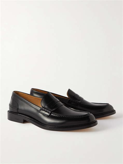 Vinnys Townee Polished Leather Penny Loafers For Men Mr Porter