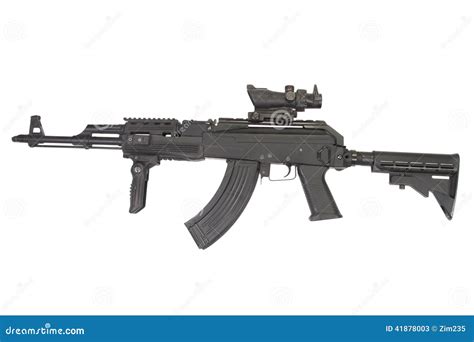 Современный автомат Калашниковаа AK47 с аксессуарами Стоковое ...