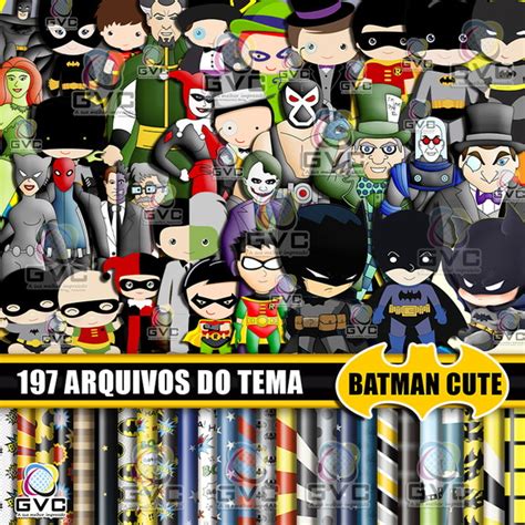 Kit Digital Batman Cute Elo7 Produtos Especiais