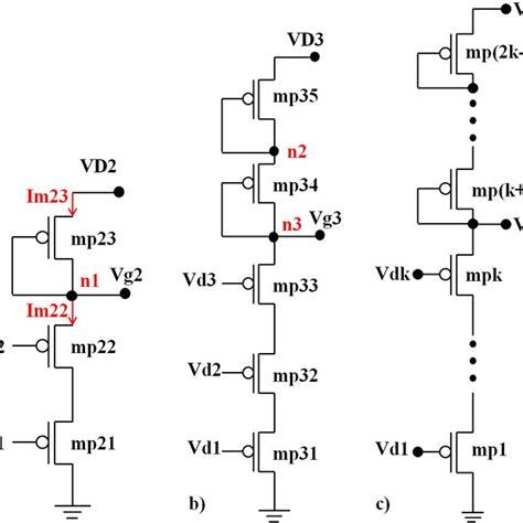 Circuits To Generate Gate Voltages Of A Stacked Nmos Driver