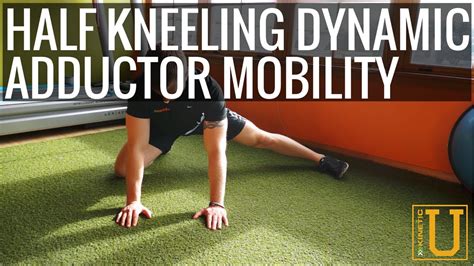 Half Kneeling Dynamic Adductor Mobility Kinetic U Exercise Series Youtube