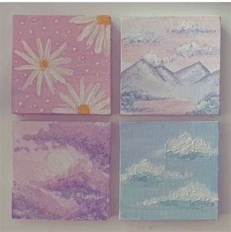 Pin By 𝒮𝑜𝒻𝒾𝒶 🌿 On ⋯ Artsy ⋯ Small Canvas Art Cute Canvas Paintings