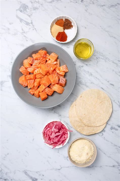 Easy Salmon Tacos With Creamy Slaw Joyful Healthy Eats