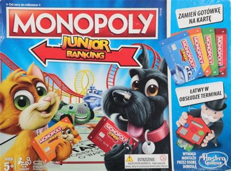 Gra Planszowa Hasbro Monopoly Junior Electronic Banking Stan U Ywany