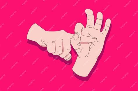 Premium Vector Sexual Hand Gesture Illustration With Hand And Finger