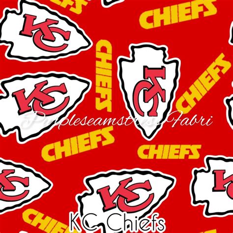 KC Chiefs Purpleseamstress Fabric