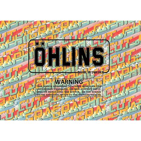 Transparent Ohlins Shock Sticker Shopee Philippines