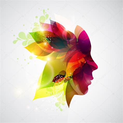 Женщина с цветами. Stock Vector by ©theromb 9074588