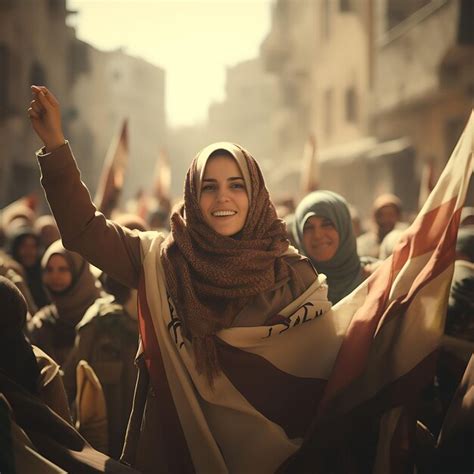 Premium Photo | Photoshoot of Message of Liberation Palestinian Women ...