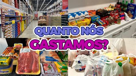 COMPRAS DO MÊS COMPLETA NO MERCADO ATACADISTA MOSTREI VALORES