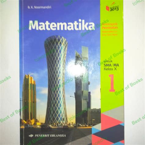 Jual Matematika Kelas Sma Ma Penerbit Erlangga B K Noormandiri X