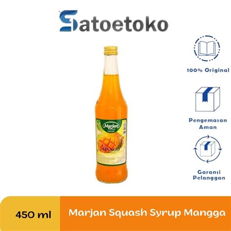 Jual MARJAN SQUASH SYRUP SIRUP 450 ML ORANGE LYCHEE STRAWBERRY